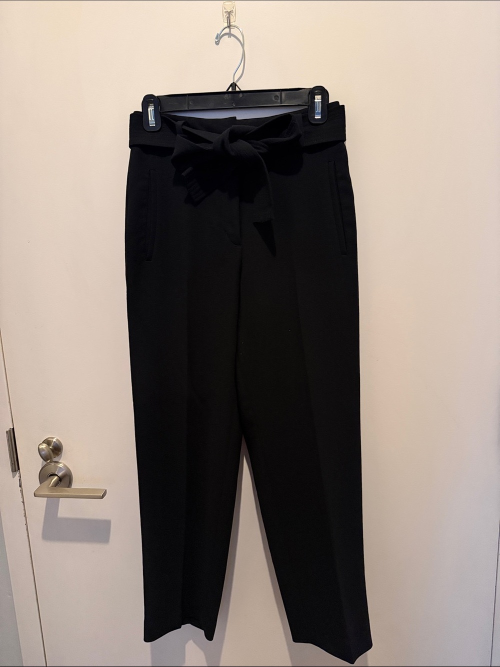 Wilfred Black Ankle Length Trousers w/ Belt
